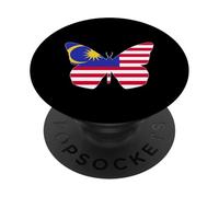Malaysia Butterfly Design Patriotic Malaysian Heritage PopSockets Adhesive PopGrip