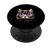 Malaysia Cat Lover Apparel Malaysian Flag Sunglasses PopSockets Adhesive PopGrip