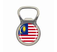 Malaysia Flag Beer Bottle Opener Fridge Refrigerator Magnet Metal Glass Crystal Travel Souvenir Gift Home Decoration