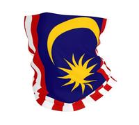 Malaysia Flag print Cooling Multi Use Neck Gaiter Men's and Women's Summer Face Mask for Working, Running Sports