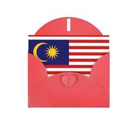 Malaysia Flag print Greeting Cards - Thank-You Cards Party Invitation Cards for Festive Celebrations