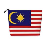 Malaysia Flag Print Toiletry Bag Cosmetic Bag Large Capacity Travel Makeup Bag for Women for Daily Use Travel