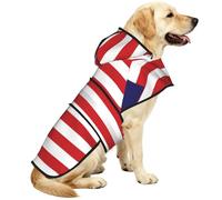 Malaysia Flag Waterproof Dog Raincoat And Rain Jacket For Small Medium Large Dogs With Reflective Stripes And Adjustable Belly Strap