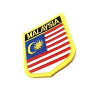 Malaysia Malaysian South East Asian Flag Iron On Embroidered Fabric Sew On Patch Pack of 1