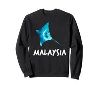 Malaysia Manta Ray Design Malaysian Scuba Diving Souvenir Sweatshirt