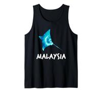 Malaysia Manta Ray Design Malaysian Scuba Diving Souvenir Tank Top