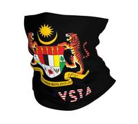 Malaysia National Emblem Non-Slip Face Cover Unisex Half Face Headwear Headscarf For Yoga Skiing Workout