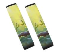 Malaysia Praying Mantis Insect Car Seat Belt Pads Cover Durable Seatbelt Shoulder Strap Car Accessories 2PCS