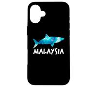 Malaysia Shark Design Malaysian Scuba Diving Souvenir Case for iPhone 16 Plus