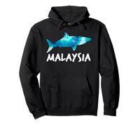 Malaysia Shark Design Malaysian Scuba Diving Souvenir Pullover Hoodie