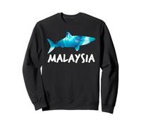 Malaysia Shark Design Malaysian Scuba Diving Souvenir Sweatshirt