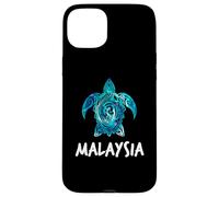 Malaysia Tribal Turtle Malaysian Scuba Diving Souvenir Case for iPhone 15 Plus
