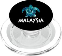 Malaysia Tribal Turtle Malaysian Scuba Diving Souvenir PopSockets PopGrip for MagSafe