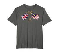 Malaysian Heritage UK Malaysian British Malaysia Flag T-Shirt