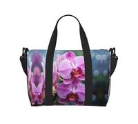 Malaysian National Flower Crossbody handbag, travel casual handbag, suitable for work, travel, fitness, tourism, women's zipper storage bag,