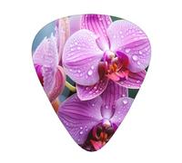 Malaysian National Flower Wear-resistant guitar picks, thin, medium, heavy, 12 pieces of guitar picks, suitable for guitar, bass, electric guitar, ukulele,