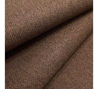 Malbec Linens Soft Plain Linen Look Heavy Furnishing Upholstery Fabric - Chestnut Brown - Sample