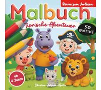 Malbuch: Tierische Abenteuer