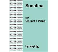 Malcolm Arnold: Sonatina for Clarinet and Piano, Op.29 (Sheet Music), Alfred Lengnick AL1000