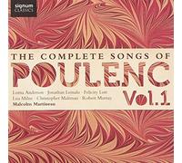 MALCOLM MARTINEAU - COMPLETE SONGS OF POULENC VOL. 1 - CD - K3z