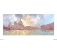 Malcolm Sanders, PPR41213, Malcolm Sanders - The Grand Canal 50 x 100cm Art Print, Multi-Color, 50 x 100cm