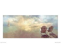 Malcolm Sanders, PPR41671, Malcolm Sanders - Heavenly Dawn 30 x 60cm Art Print, Multi-Color, 30 x 60cm