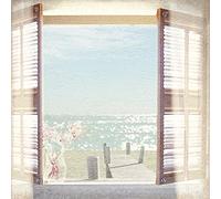 Malcolm Sanders "View Through Shutters Digital" Canvas Print, Cotton, Multi-Colour, 3.20 x 40.00 x 40.00 cm