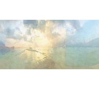 Malcolm Sanders, WDC93313, Malcolm Sanders - Between The Islands 50 x 100cm Canvas Print, Multi-Color, 50 x 100cm