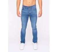 Malcolm Slim Fit Jeans Crosshatch Mid Blue 34R