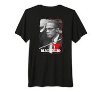 Malcolm X_001_Back Printed Premium T-Shirt