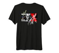 Malcolm X_002_Back Printed Premium T-Shirt