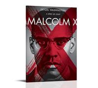 Malcolm X Anti Splash Art Posters Living Room And Bedroom Hanging Paintings Suitable for Multiple Scenarios No Need for Punching Easy to Install Suitable for Gifts And Personal UseFrame-style08x12inch