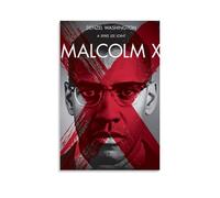 Malcolm X Anti Splash Art Posters Living Room And Bedroom Hanging Paintings Suitable for Multiple Scenarios No Need for Punching Easy to Install Suitable for Gifts And Personal UseUnframe-style24x36in