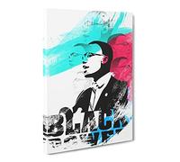 Malcolm X Black Power No.1 V2 Canvas Print | Gallery Wrapped 30mm Frame Wall Art | 30x20 inches | Ready to Hang | Modern Picture | Living Room Bedroom Lounge Office
