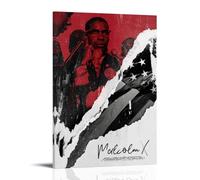 Malcolm X FilmArt Canvas Print of Oil Paintings Reproduction Modern Canvas Print Artwork Abstract Landscape Pictures Printed on Canvas Wall Art for Home Office DecorationsFrame-style24x36inch(60x90cm)