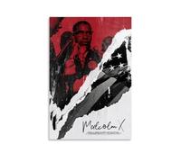 Malcolm X FilmArt Canvas Print of Oil Paintings Reproduction Modern Canvas Print Artwork Abstract Landscape Pictures Printed on Canvas Wall Art for Home Office DecorationsUnframe-style08x12inch(20x30c