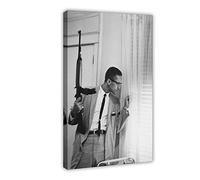 Malcolm X Poster Canvas Poster Bedroom Decor Sports Landscape Office Room Decor Gift Frame-style 08x12inch(20x30cm)