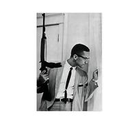 Malcolm X Poster1(1) Canvas Poster Bedroom Decor Sports Landscape Office Room Decor Gift Unframe-style 12x18inch(30x45cm)