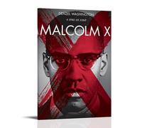 Malcolm XPainting Art Poster Canvas Art Wall Decoration Home Bedroom Aesthetics Painter Living Deco Strong Wall Painting Room DecoratedFrame-style20x30inch(50x75cm)