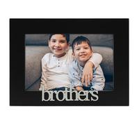 Malden International Designs 4316-46 Brothers Expressions Picture Frame, 4x6, Black