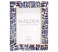 Malden International Designs 5x7 Indigo Picture Frame Blue Wood MDF