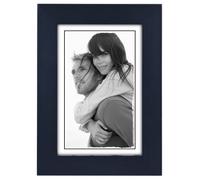 Malden International Designs 672-46 Linear Classic Wood Picture Frame, 4x6, Blue