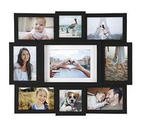 Malden International Designs Black 9 Opening Collage Photo Frame