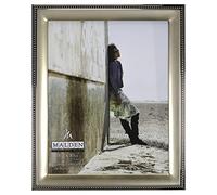 Malden International Designs Classic Gold Metal With Silver Beads 2-Tone Picture Frame, 8x10, Gold