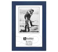Malden International Designs Navy Blue Concept Wood Picture Frame, 4x6, Blue
