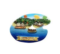 Maldives Atoll Indian Ocean Malè Tropics MV12 Fridge Magnet | Magnetic Magnet 3D Souvenir Travel Holiday Collection - Maldives Malé North Male South Faafu Baa Utheemu Veligandu Alimata