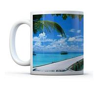 Maldives Beach - Drinks Mug Cup Kitchen Birthday Office Fun #8968