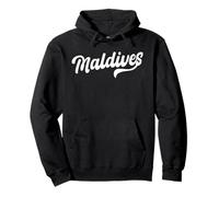 Maldives Font Design Maldives Souvenir Maldive Islands Pullover Hoodie