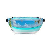 Maldives Holidays Crossbody Waist Bag.Large Capacity, Waterproof And Dustproof, Secure Zipper, Suitable For Travel And Outdoor Activities., Black, One Size