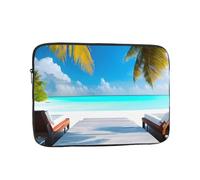 Maldives Holidays Laptop Bag Convenient Shockproof 17 inch Stylish Print for Business Travel Work and Office